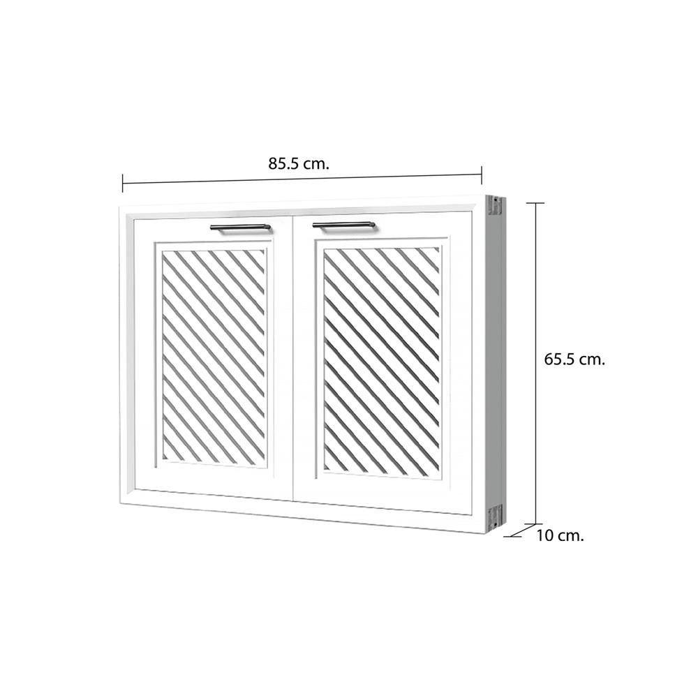 บานซิงค์คู่ CABIN HARPER 85.5x65.5 ซม. สีขาว