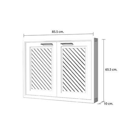 บานซิงค์คู่ CABIN HARPER 85.5x65.5 ซม. สีขาว_6