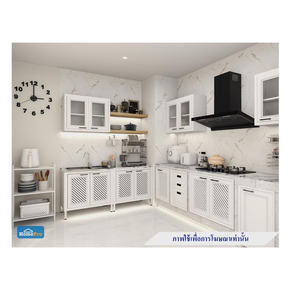 ตู้ตั้งพื้น CABIN HARPER ท็อปเรียบ 90x85 ซม. สีขาว