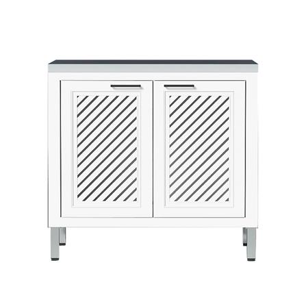 ตู้ตั้งพื้น CABIN HARPER ท็อปเรียบ 90x85 ซม. สีขาว