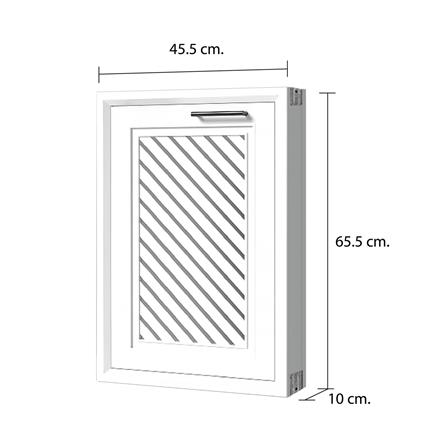 บานซิงค์เดี่ยว CABIN HARPER 45.5x65.5 ซม. สีขาว_5