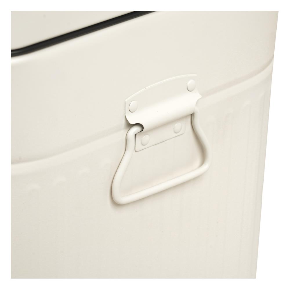 ถังขยะเหยียบเหลี่ยม ACCO META 12 ลิตร สีครีม