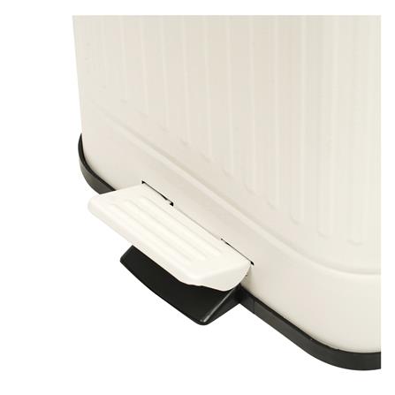 ถังขยะเหยียบเหลี่ยม ACCO META 12 ลิตร สีครีม_5