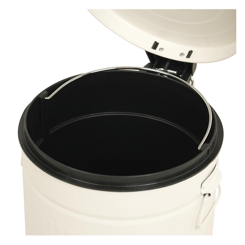 ถังขยะเหยียบกลม ACCO META 12 ลิตร สีครีม