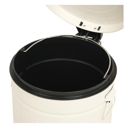 ถังขยะเหยียบกลม ACCO META 12 ลิตร สีครีม_4