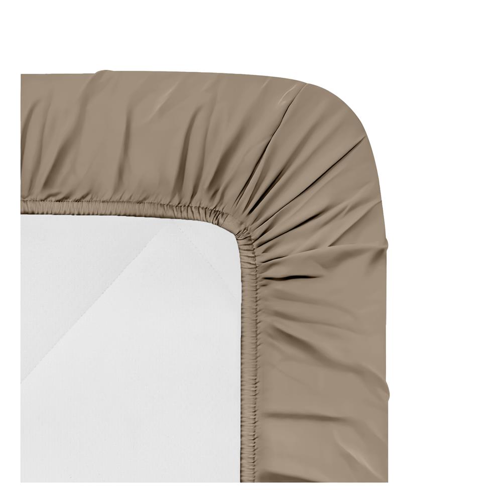 ชุดผ้าปูที่นอน 3.5 ฟุต 4 ชิ้น HOME LIVING STYLE TOMMY สีน้ำตาล