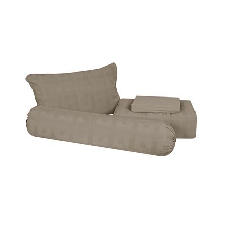 ชุดผ้าปูที่นอน 3.5 ฟุต 4 ชิ้น HOME LIVING STYLE TOMMY สีน้ำตาล_2