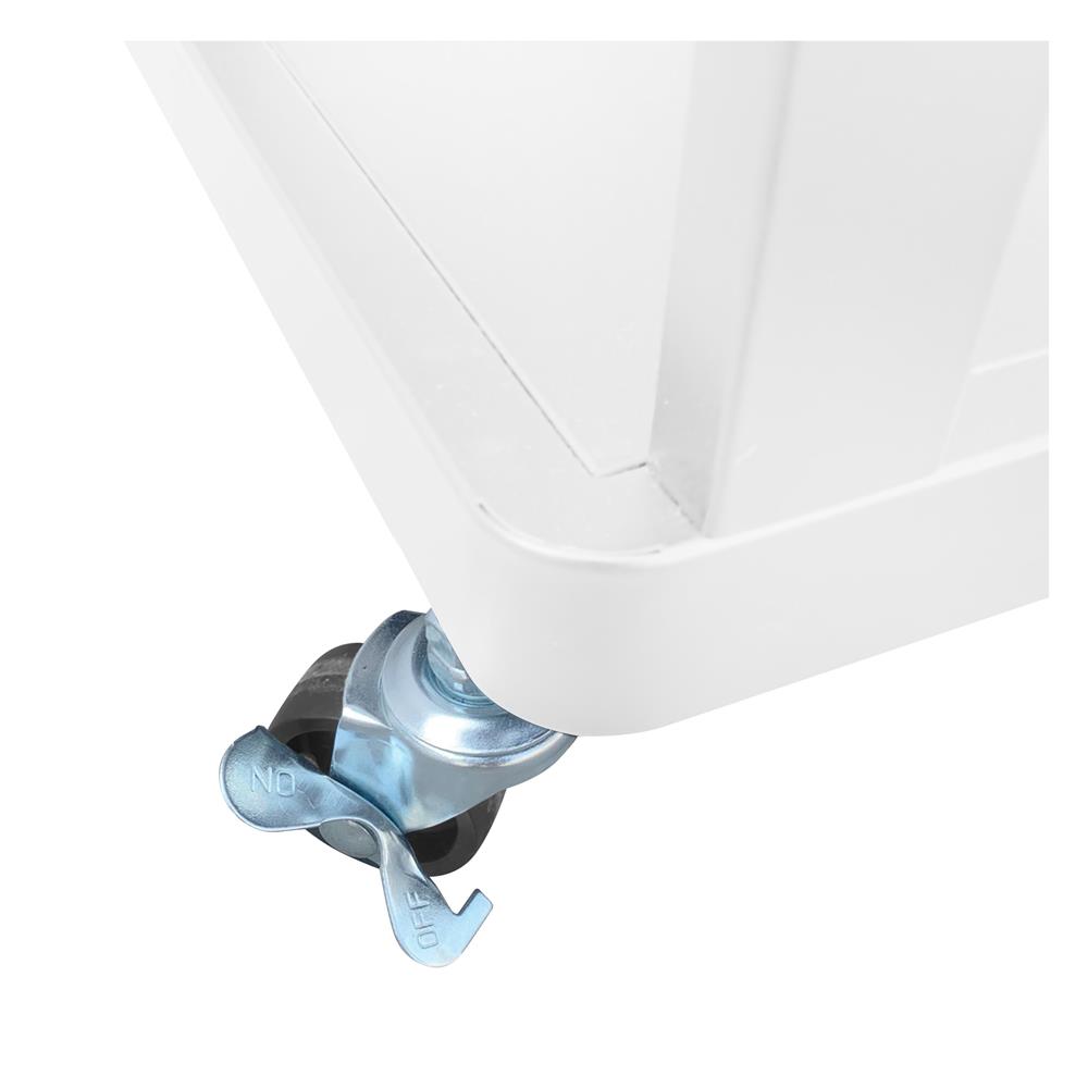 ชั้นวาง 4 ชั้น มีล้อ STACKO BRISK 35.5x30.7x89.6 ซม. สีขาว