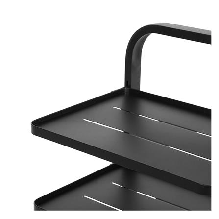 ชั้นวาง 5 ชั้น มีล้อ STACKO BRISK 35.5x30.7x103.6 ซม. สีดำ_3