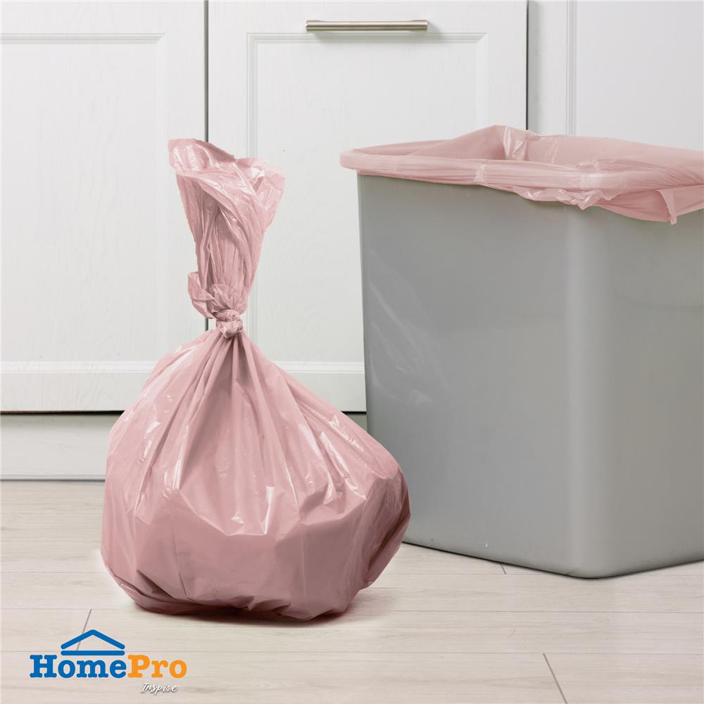 ถุงขยะม้วน PASTEL ACCO 24x28 นิ้ว 15 ใบ แพ็ก 3 ชิ้น สีชมพู