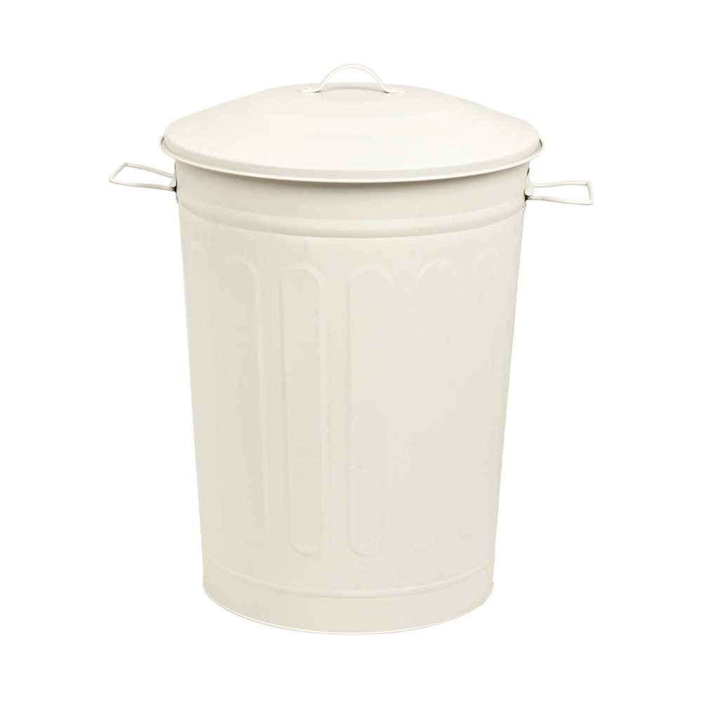 ถังขยะกลมฝาเปิด-ปิด ACCO META 48 ลิตร สีครีม