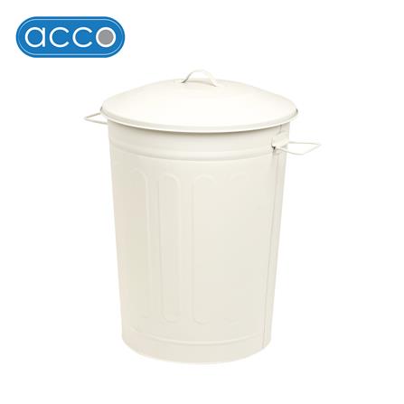 ถังขยะกลมฝาเปิด-ปิด ACCO META 48 ลิตร สีครีม_1