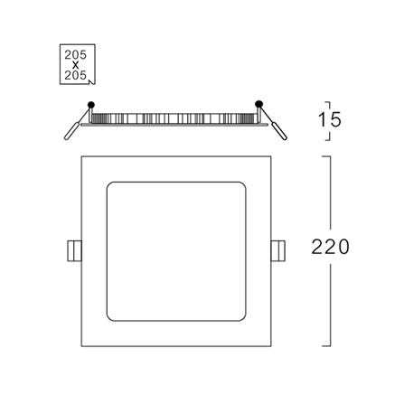 ดาวน์ไลท์ LED LUMAX 20-A0726 8 นิ้ว 18 วัตต์ WARM WHITE สีขาว_7