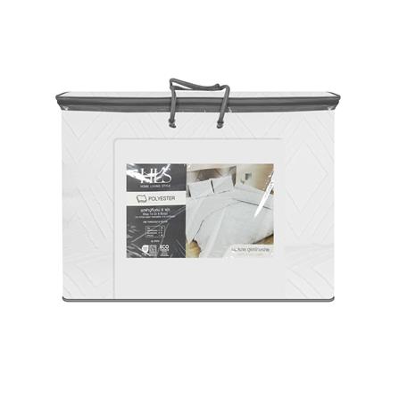 ชุดผ้าปูที่นอน 6 ฟุต 6 ชิ้น HOME LIVING STYLE EDEN สีขาว_5