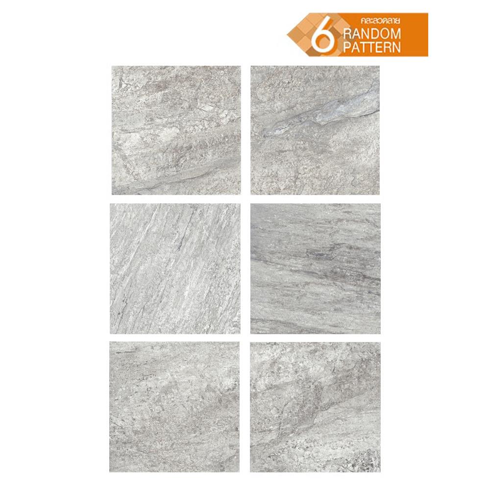 กระเบื้องพื้นพอร์ซเลน 60x60 ซม. COTTO ดอสก้า เทาเข้ม PM 1.44 ตร.ม.