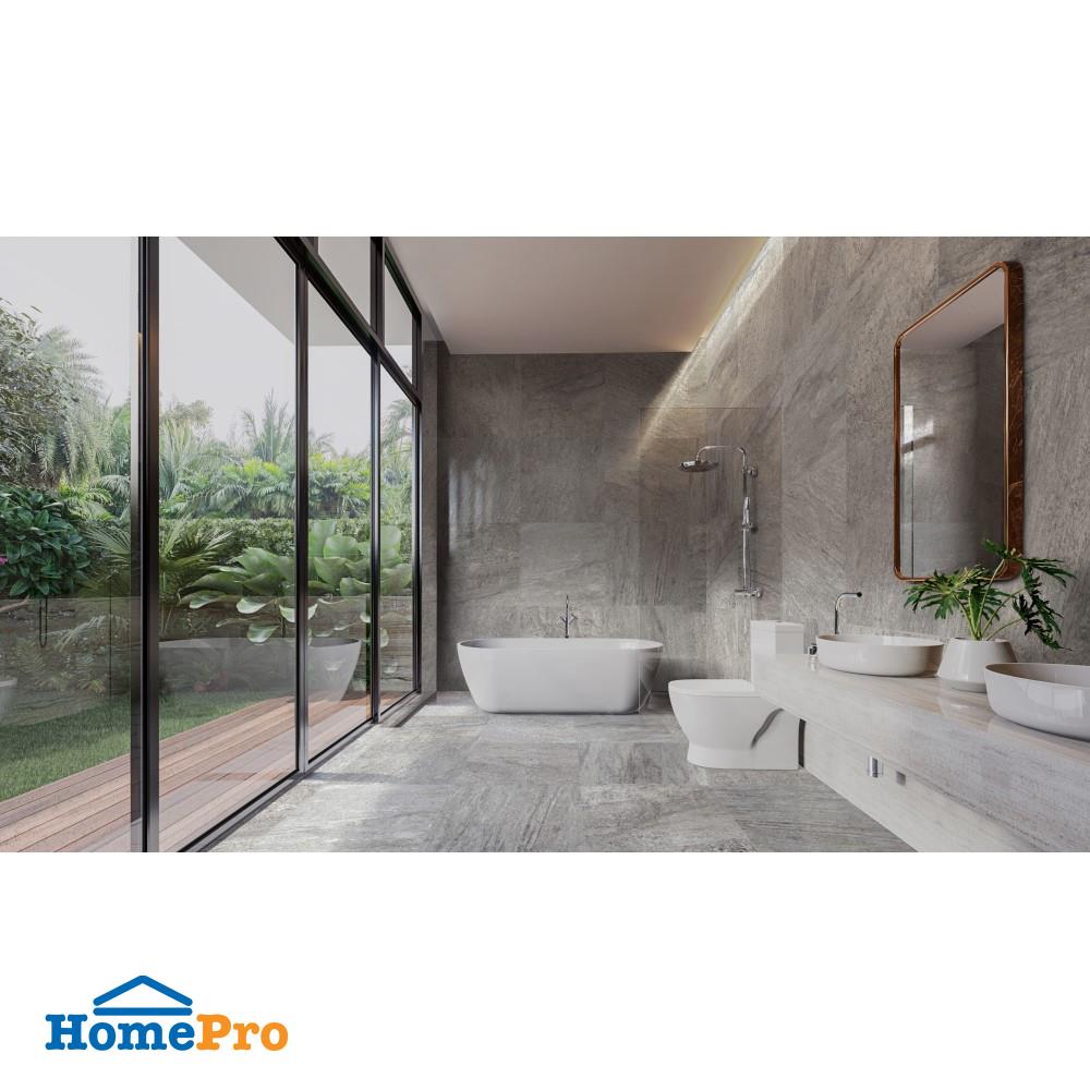 กระเบื้องพื้นพอร์ซเลน 60x60 ซม. COTTO ดอสก้า เทาเข้ม PM 1.44 ตร.ม.