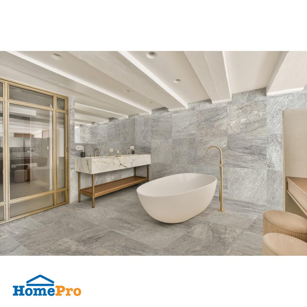 กระเบื้องพื้นพอร์ซเลน 60x60 ซม. COTTO ดอสก้า เทาเข้ม PM 1.44 ตร.ม.