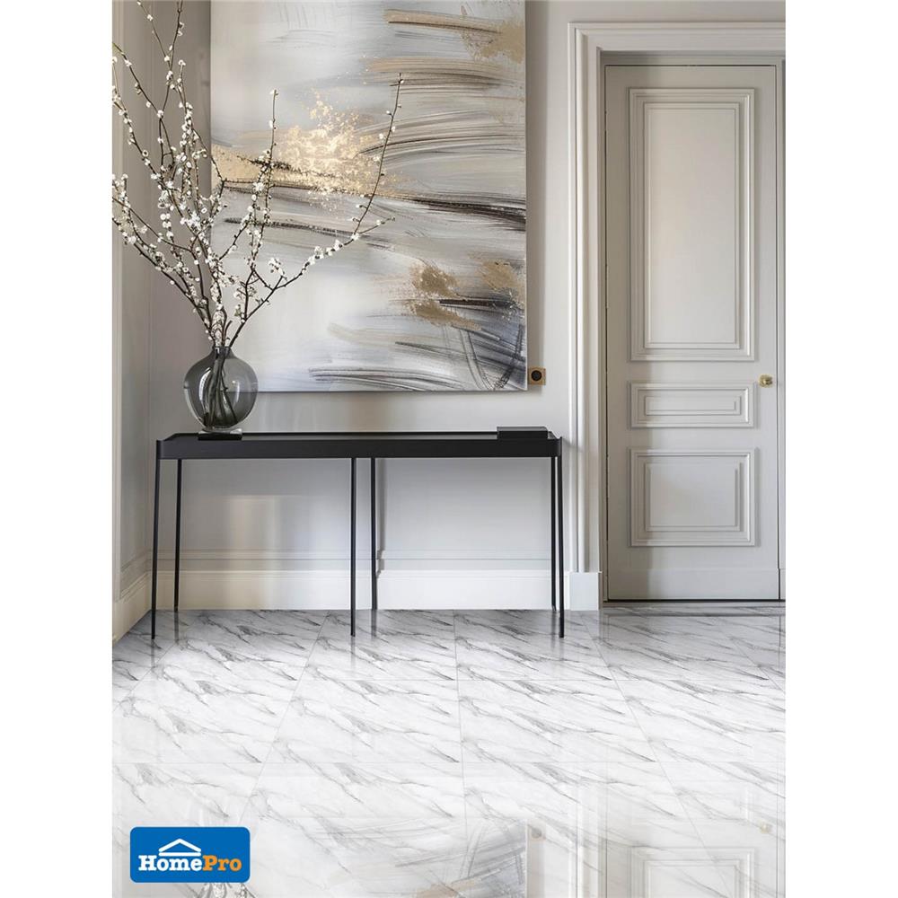 กระเบื้องพื้น 60x60 ซม. ภูผา ลอเรน ขาว PM 1.44 ตร.ม.