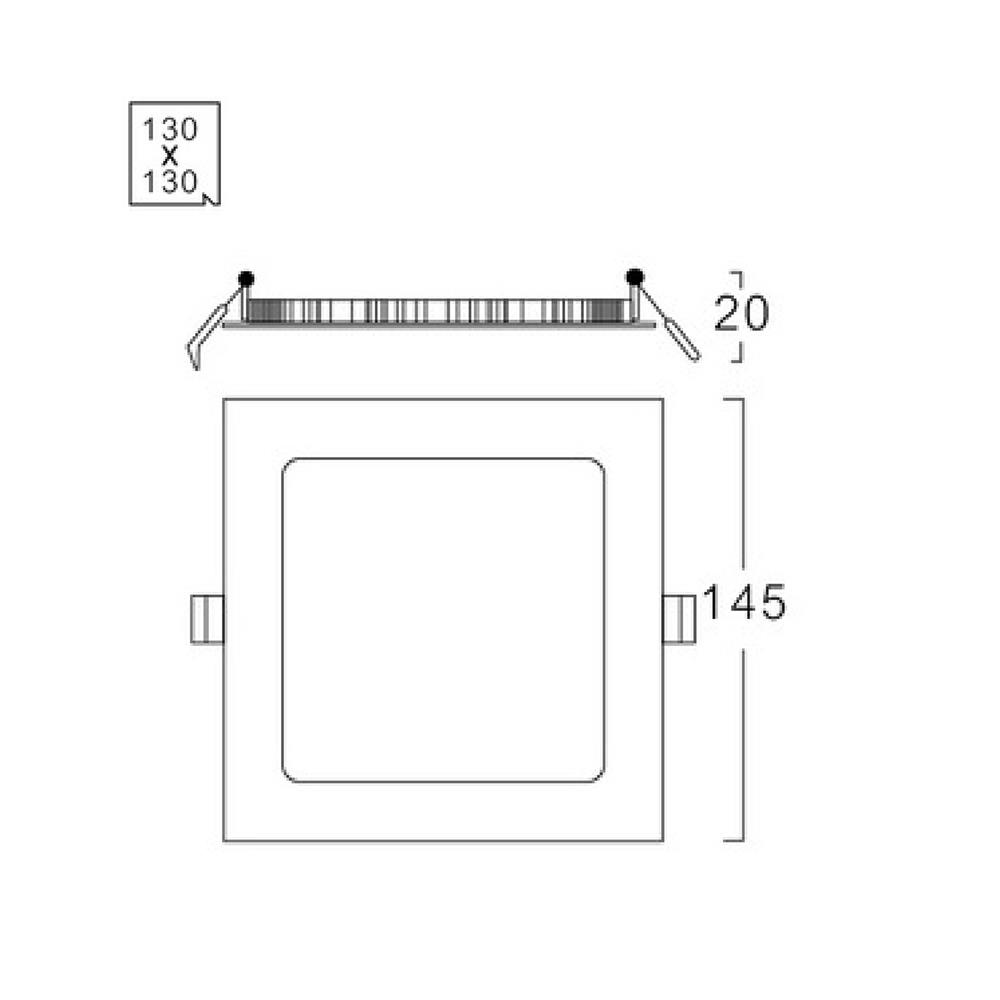 ดาวน์ไลท์ LED LUMAX 20-A0723 5.7 นิ้ว 9 วัตต์ DAYLIGHT สีขาว
