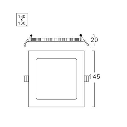 ดาวน์ไลท์ LED LUMAX 20-A0723 5.7 นิ้ว 9 วัตต์ DAYLIGHT สีขาว_7
