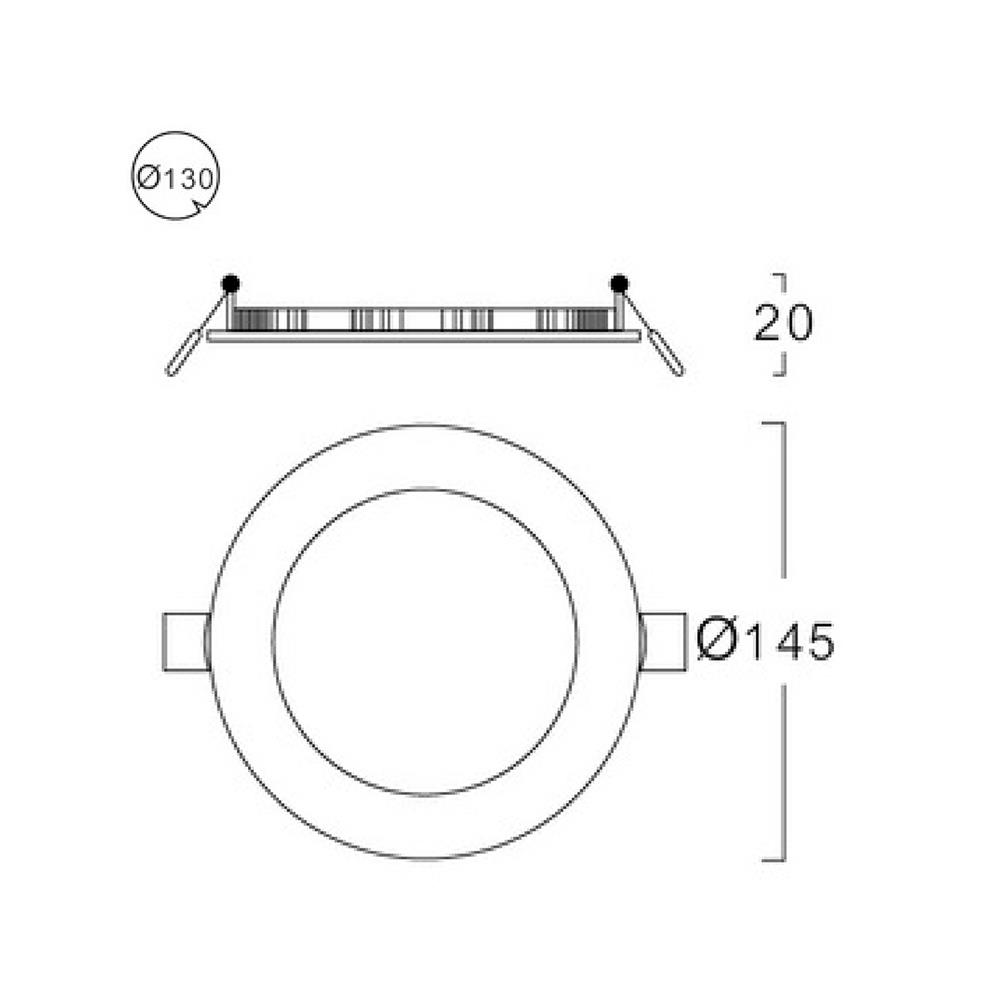 ดาวน์ไลท์ LED LUMAX 20-A0712 5.7 นิ้ว 9 วัตต์ WARM WHITE สีขาว