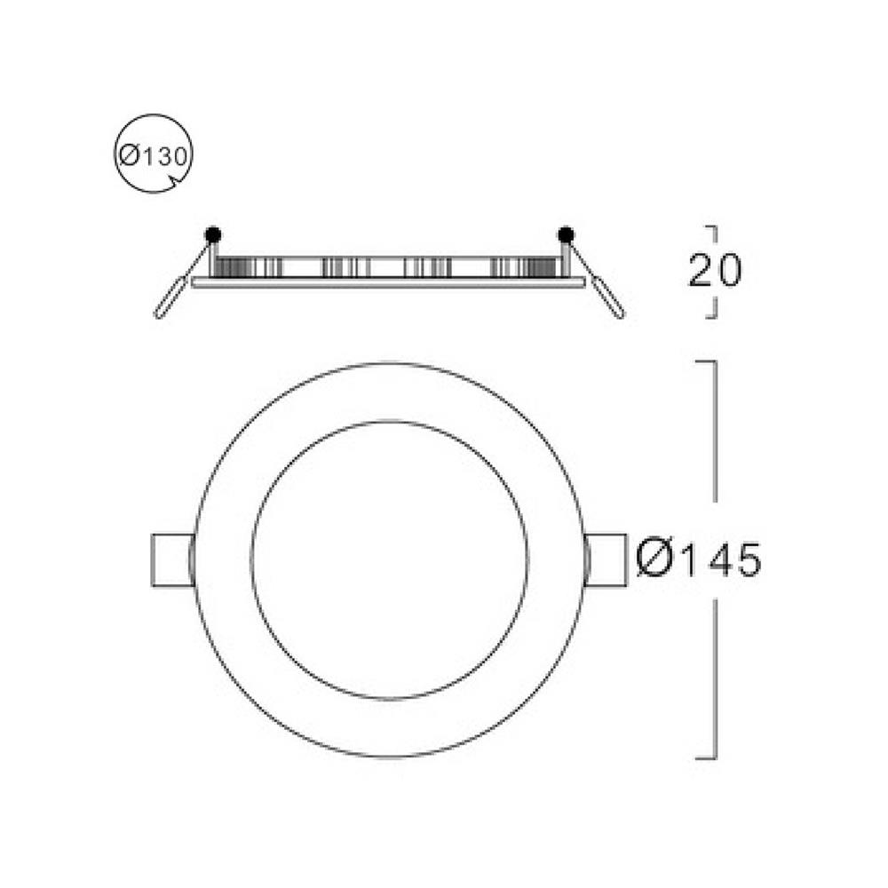 ดาวน์ไลท์ LED LUMAX 20-A0713 5.7 นิ้ว 9 วัตต์ DAYLIGHT สีขาว