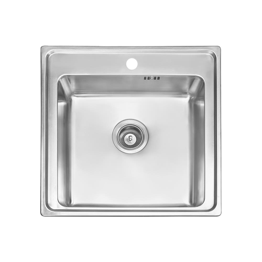 ซิงค์ฝัง 1 หลุม MEX ELB50BM สีเงิน