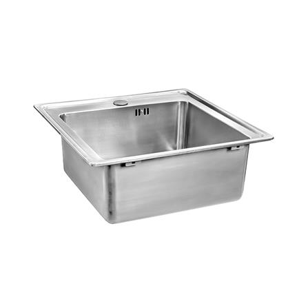 ซิงค์ฝัง 1 หลุม MEX ELB50BM สีเงิน_1