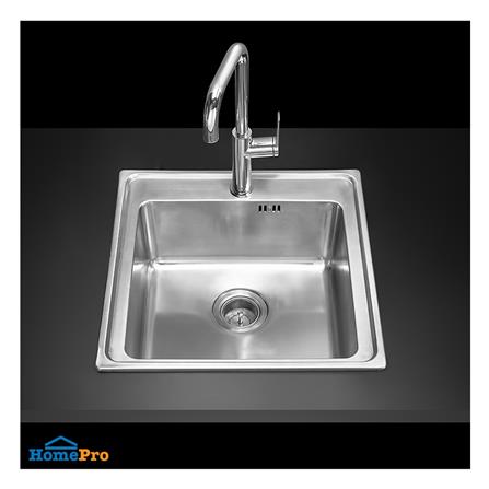 ซิงค์ฝัง 1 หลุม MEX ELB50BM สีเงิน_3