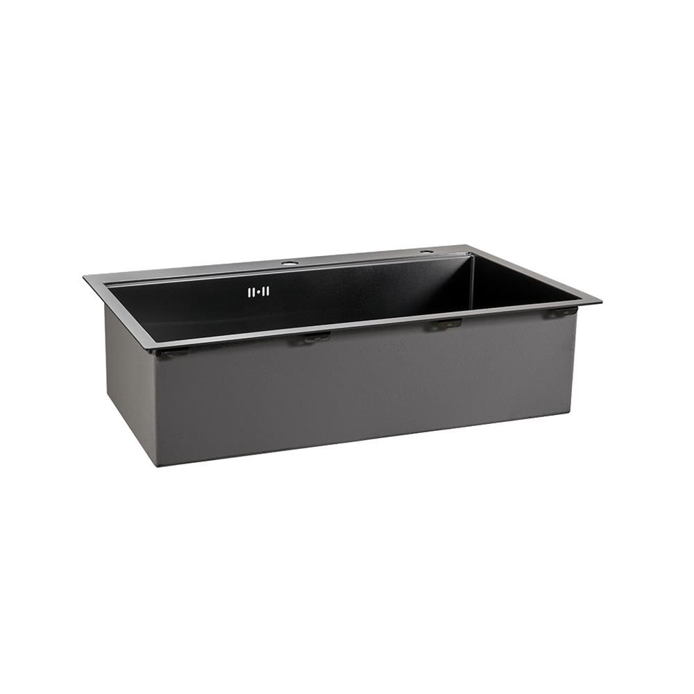 ซิงค์ฝัง 1 หลุม MEX ST821GM สีเทาดำ