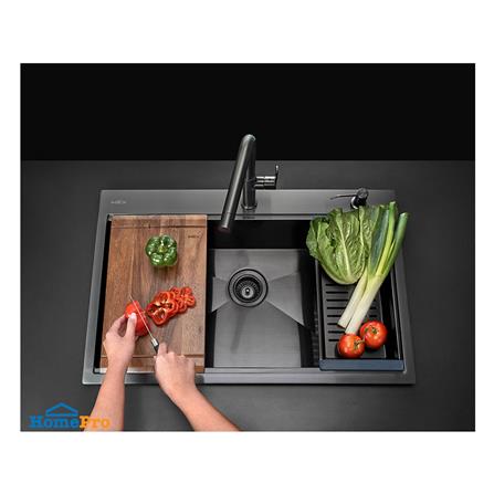 ซิงค์ฝัง 1 หลุม MEX ST821GM สีเทาดำ_2