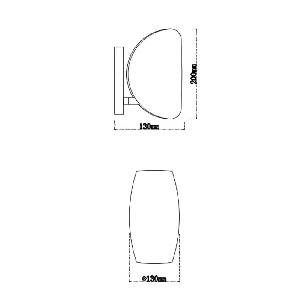 ไฟกิ่งภายใน CARINI B2310BK สีดำ 1 หัว