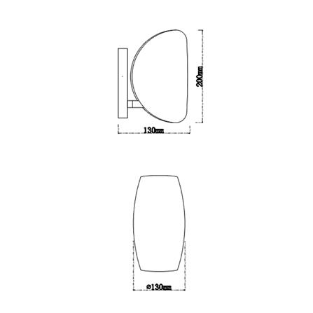 ไฟกิ่งภายใน CARINI B2310WH สีขาว 1 หัว_5