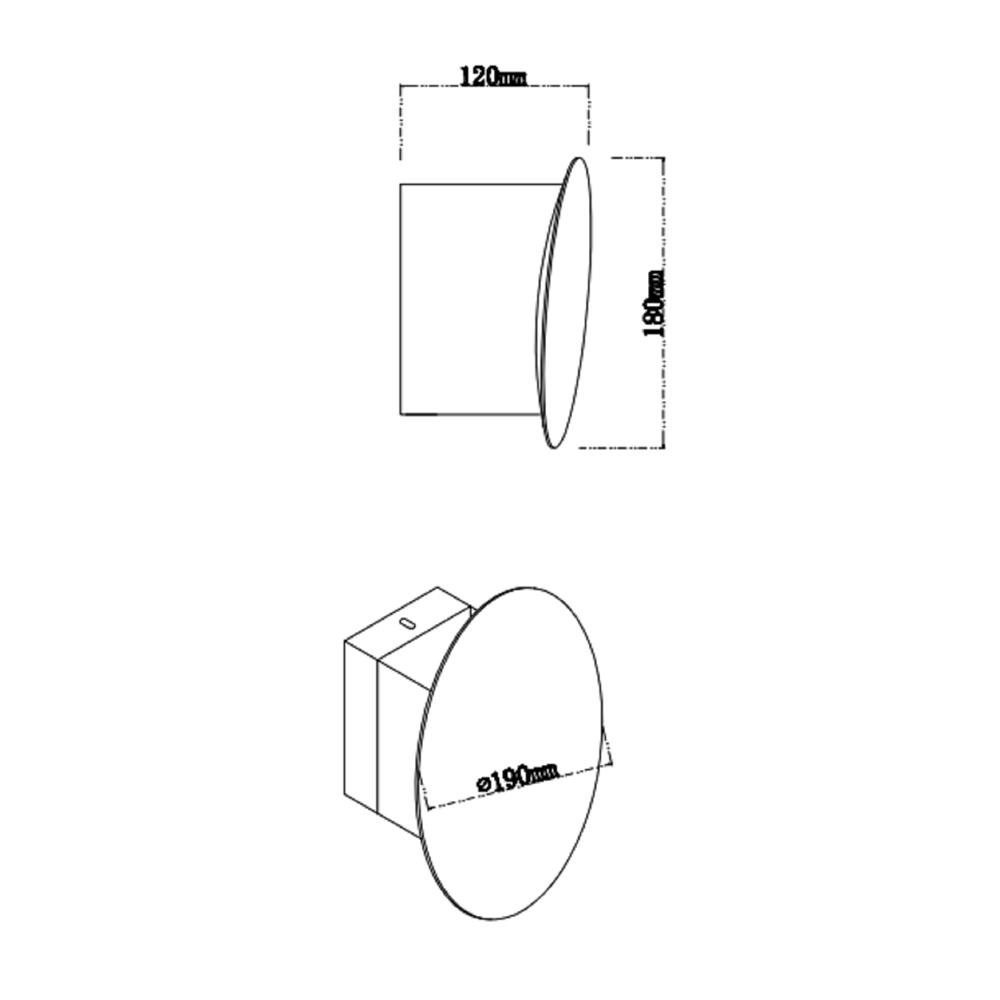 ไฟกิ่งภายใน CARINI B2309BK สีดำ 1 หัว