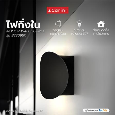 ไฟกิ่งภายใน CARINI B2309BK สีดำ 1 หัว_4
