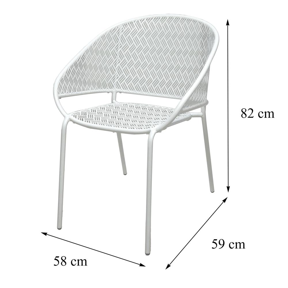 ชุดสนาม 2 ที่นั่ง SPRING STEELY สีขาว