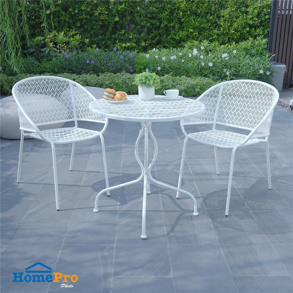 ชุดสนาม 2 ที่นั่ง SPRING STEELY สีขาว