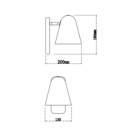 ไฟกิ่งภายใน CARINI B2306 สีขาว/ลายไม้ 1 หัว_5