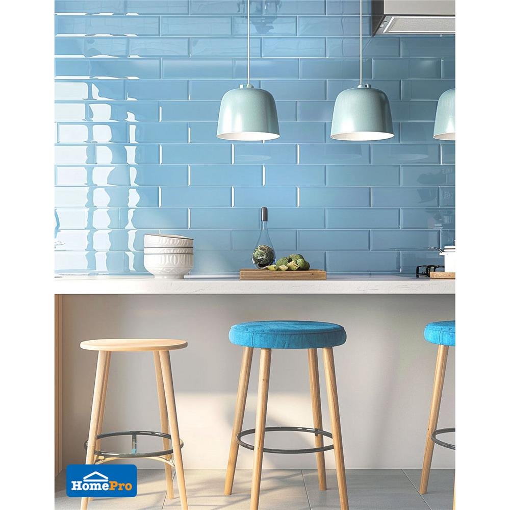 กระเบื้องผนัง 10x30 ซม. TARA ไดมอนด์ สกาย A 0.99 ตร.ม.