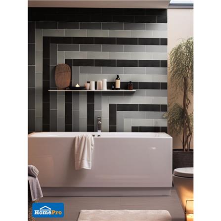 กระเบื้องผนัง 10x30 ซม. TARA กลอสซี่ แบล็ค A 0.99 ตร.ม._8