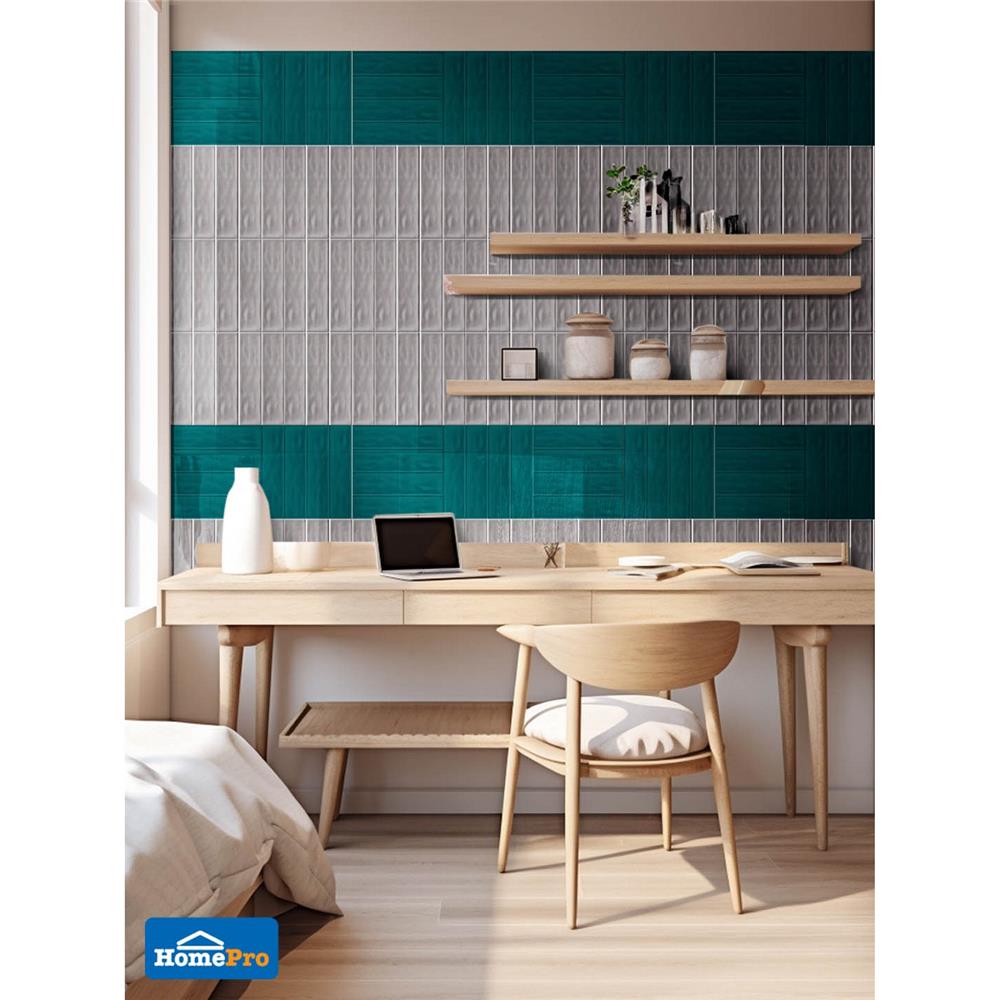 กระเบื้องผนัง 7.5x30 ซม. TARA ฮานา เทาอ่อน A 0.99 ตร.ม.