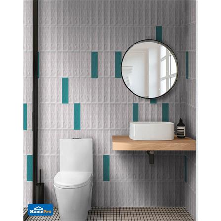 กระเบื้องผนัง 7.5x30 ซม. TARA ฮานา เทาอ่อน A 0.99 ตร.ม._5