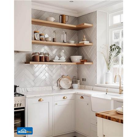 กระเบื้องผนัง 7.5x30 ซม. TARA ฮานา เทาอ่อน A 0.99 ตร.ม._8