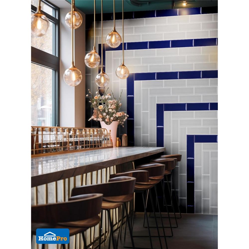 กระเบื้องผนัง 10x30 ซม. TARA ไดมอนด์ เนวี่ บลู A 0.99 ตร.ม.
