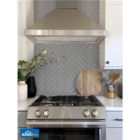 กระเบื้องผนัง 10x30 ซม. TARA กลอสซี่ เทาอ่อน A 0.99 ตร.ม._2