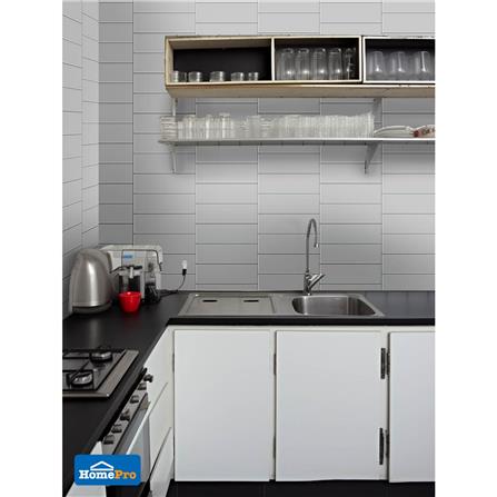 กระเบื้องผนัง 10x30 ซม. TARA กลอสซี่ เทาอ่อน A 0.99 ตร.ม._3