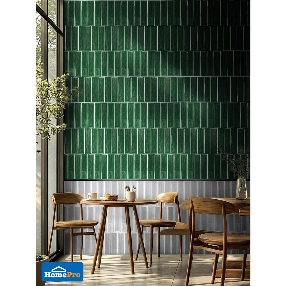 กระเบื้องผนัง 7.5x30 ซม. TARA ฮานา เขียว A 0.99 ตร.ม.