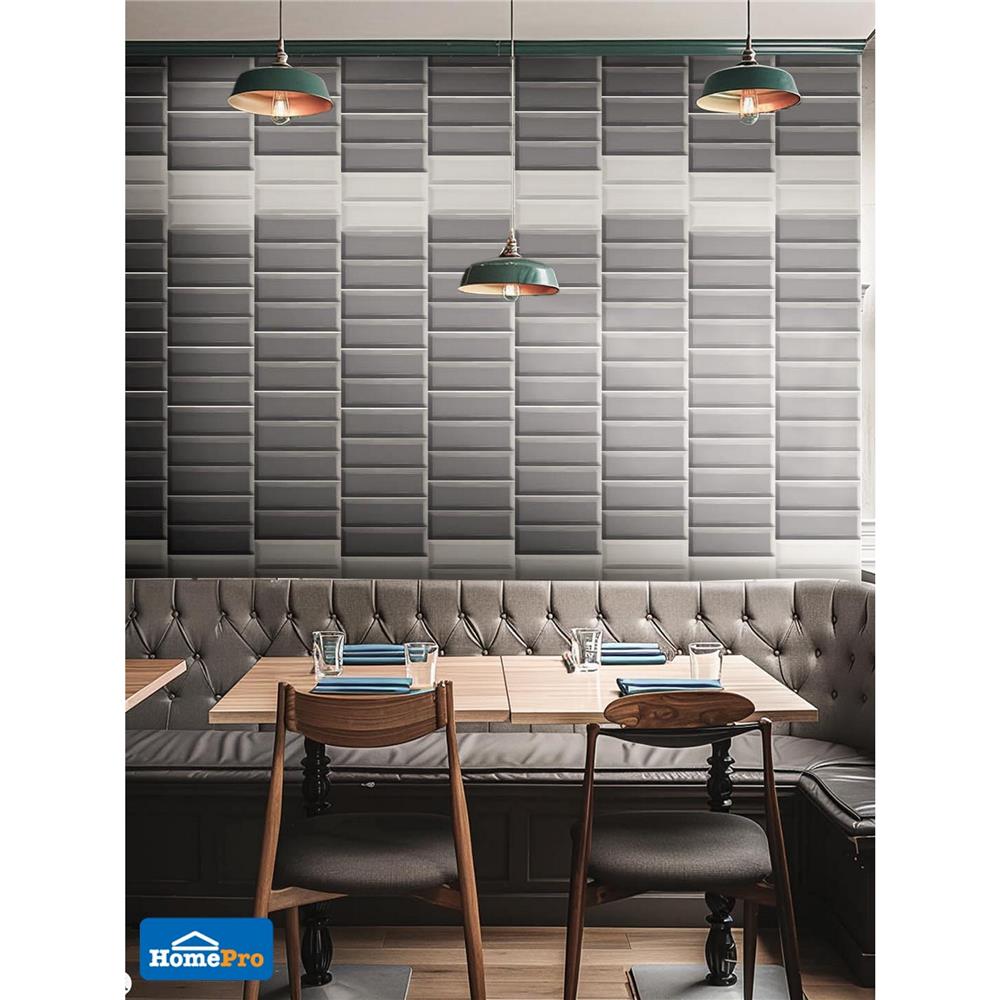 กระเบื้องผนัง 10x30 ซม. TARA เจสลีน เทาเข้ม A 0.99 ตร.ม.