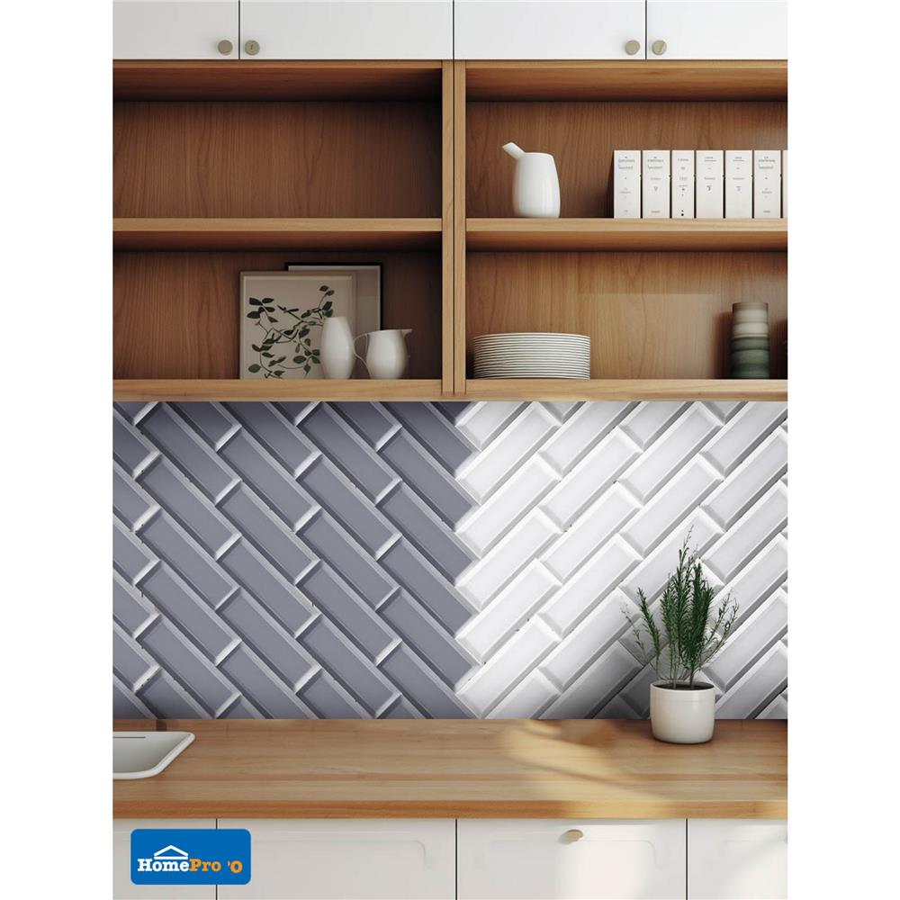 กระเบื้องผนัง 10x30 ซม. TARA เจสลีน เทาเข้ม A 0.99 ตร.ม.