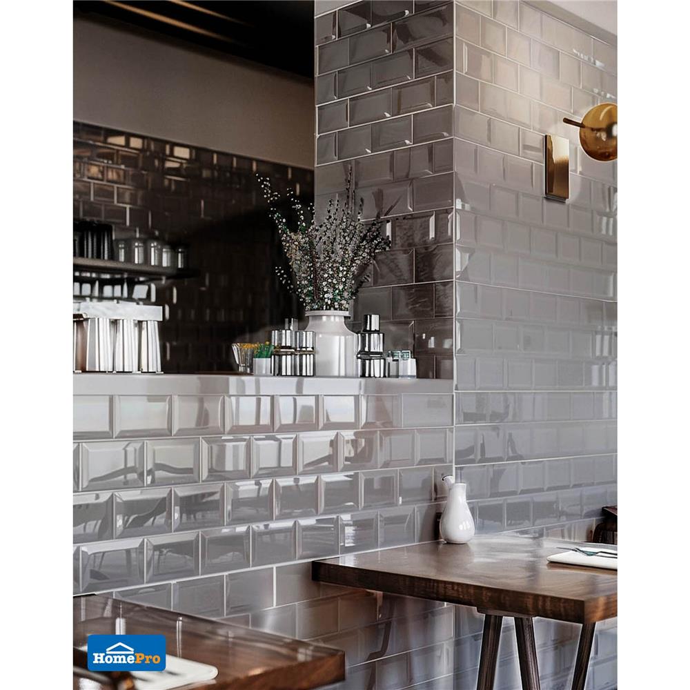 กระเบื้องผนัง 10x30 ซม. TARA เจสลีน เทาเข้ม A 0.99 ตร.ม.